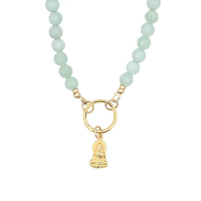 Necklaces Earthly Abundance Jewelry Jadeite Carabiner Necklace