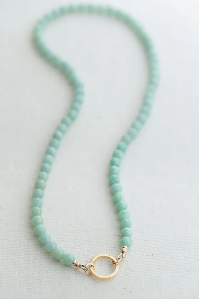 Necklaces Earthly Abundance Jewelry Jadeite Carabiner Necklace