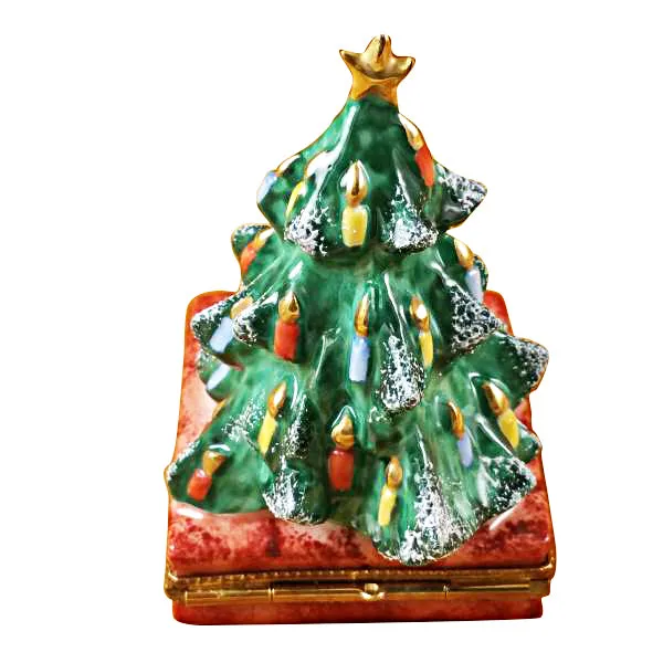 Necklaces Limoges Imports Tree with Manger Limoges Box