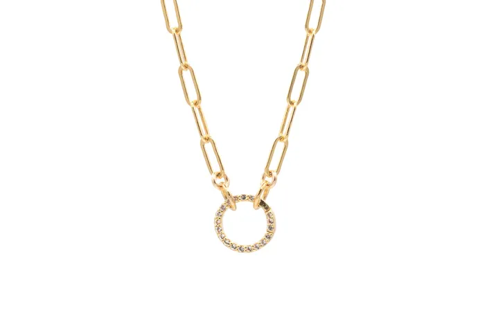 Necklaces Paperclip Carabiner Necklace Earthly Abundance Jewelry