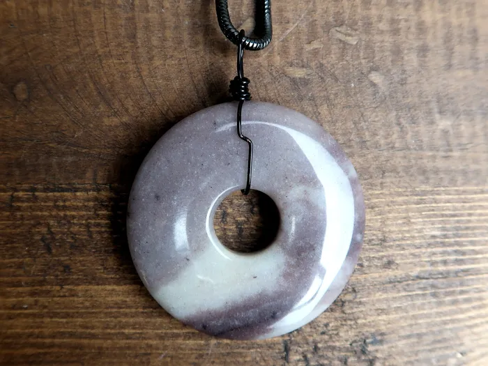 Necklaces Purple Aventurine Necklace Large Donut Amulet Abundance Satin Crystals Necklaces Purple Aventurine Necklace Large Donut Amulet Abundance Satin Crystals
