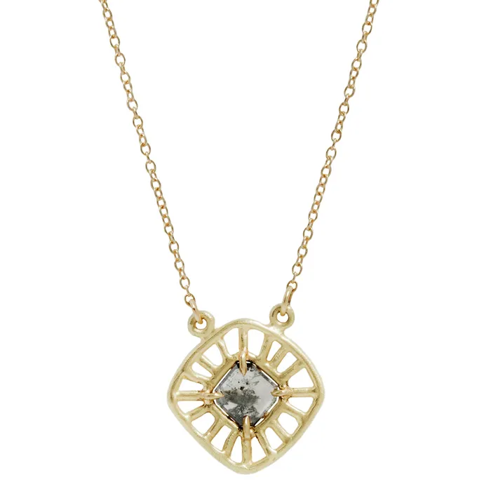 Necklaces Sarah Swell Square Cosmic Web Necklace