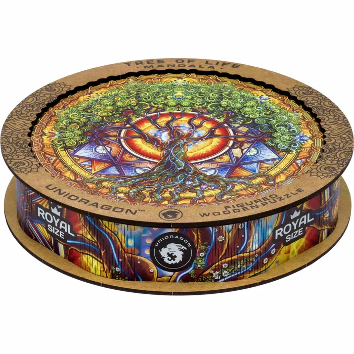Necklaces Unidragon Unidragon Mandala Tree of Life Wooden Jigsaw Puzzle