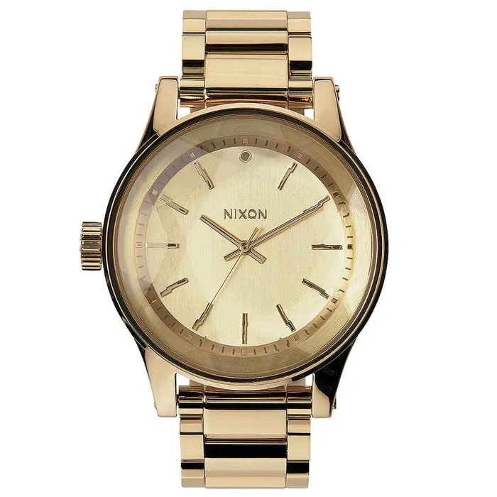 NIXON Bracelets Nixon A384502 Womens Facet 42 Gold Tone Dial Yellow Gold Plated Steel Bracelet Lefty Watch NIXON Bracelets Nixon A384502 Womens Facet 42 Gold Tone Dial Yellow Gold Plated Steel Bracelet Lefty Watch