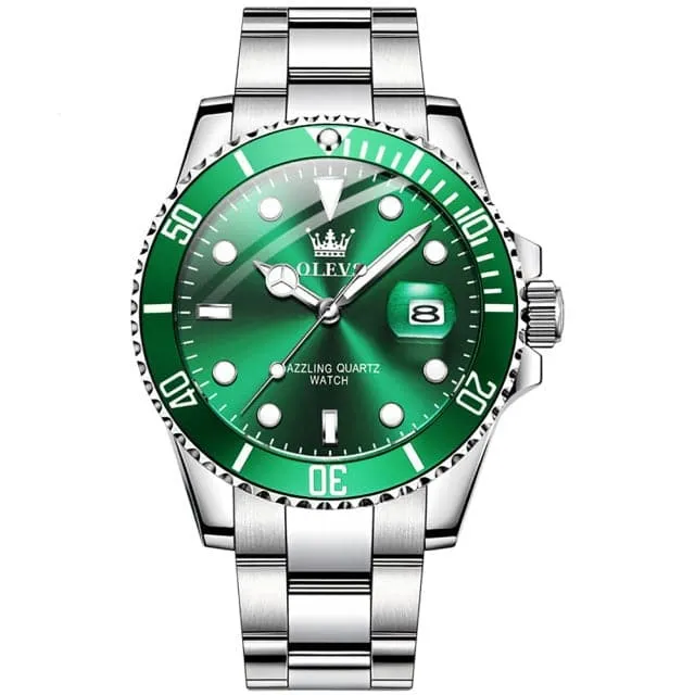 OLEVS Mens Luxury Fine Fashion Premium Top Quality Stainless Steel Watch Divine Inspiration Styles Bracelets