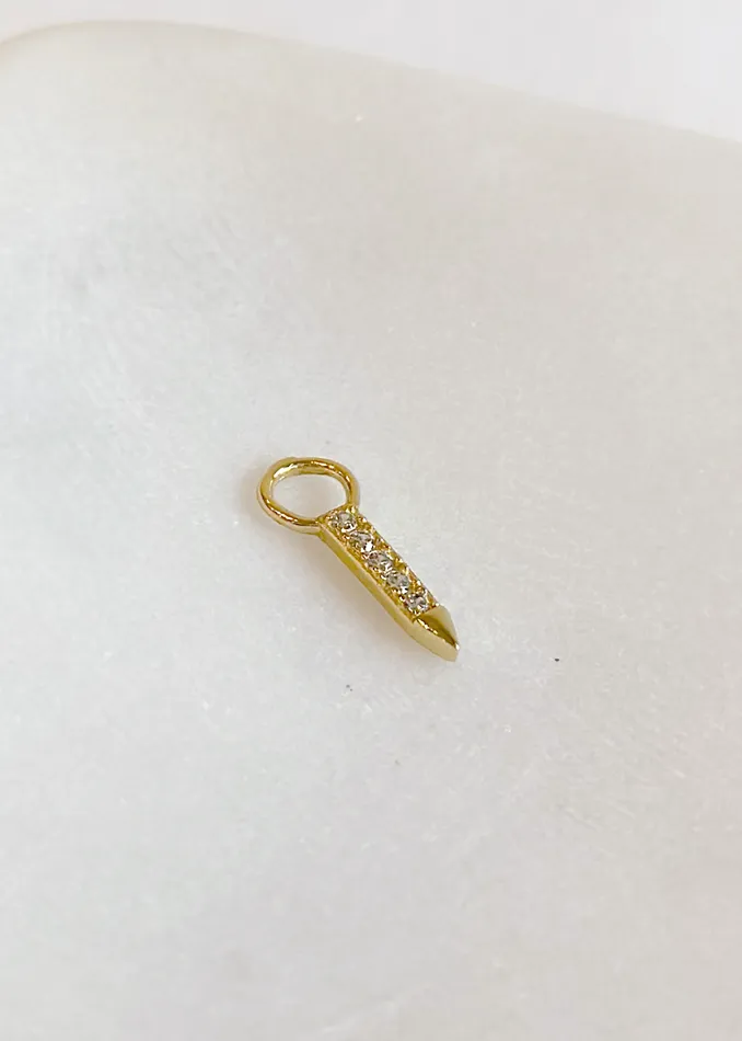 Pave Charm Bella Wren Jewelry Charm Necklaces