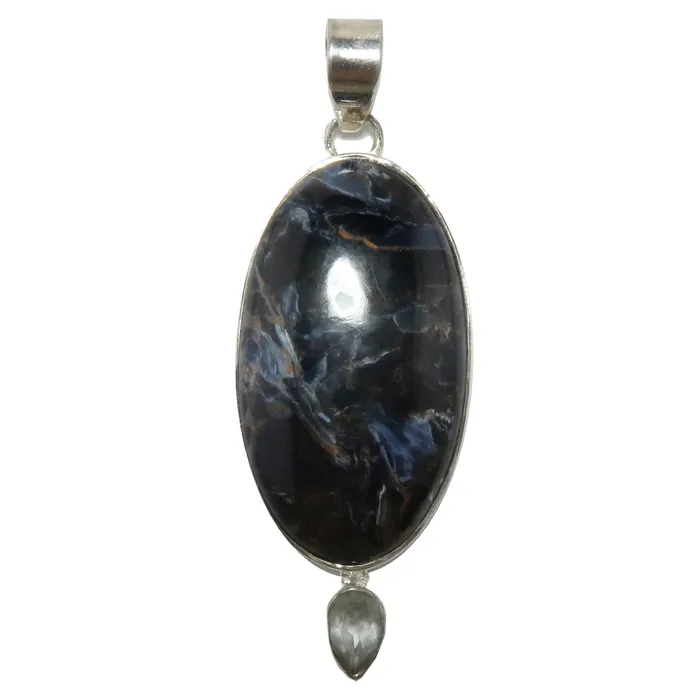 Pietersite Pendant Mystical Gazer Gem Sterling Silver Satin Crystals Necklaces Pietersite Pendant Mystical Gazer Gem Sterling Silver Satin Crystals Necklaces
