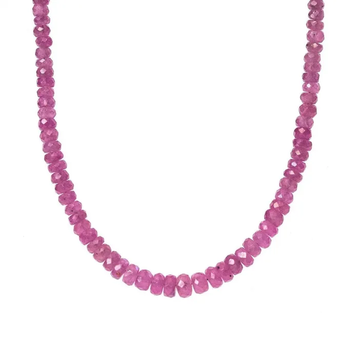 Pink Sapphire Necklace Earthly Abundance Jewelry Necklaces