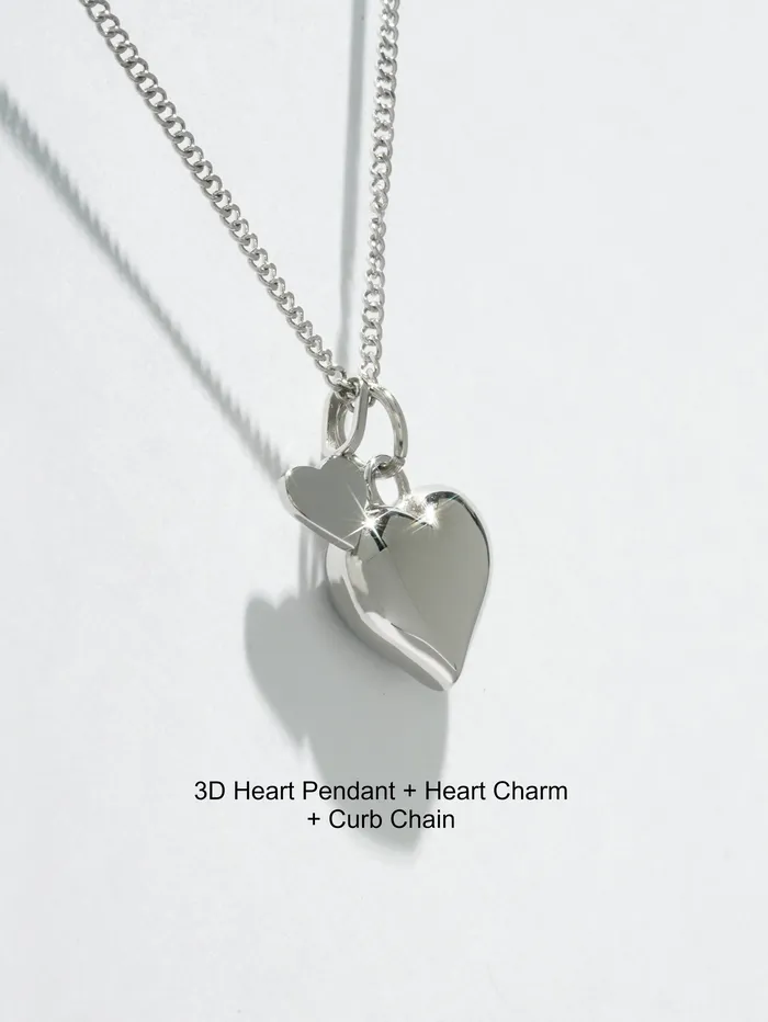 READYMADE Necklaces 3D Heart Pendant Single