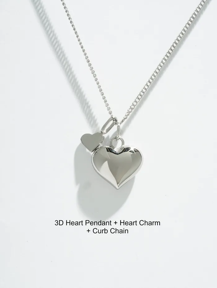 READYMADE Necklaces 3D Heart Pendant Single