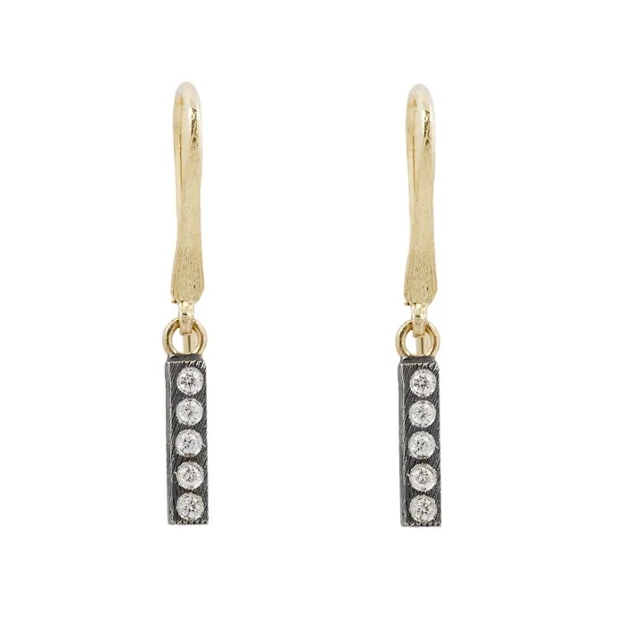 Rene Escobar Earrings Adam Diamond Bar Earrings