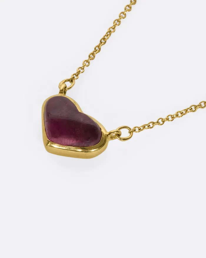 Rubellite Heart Necklace KIMBERLIN BROWN Necklaces