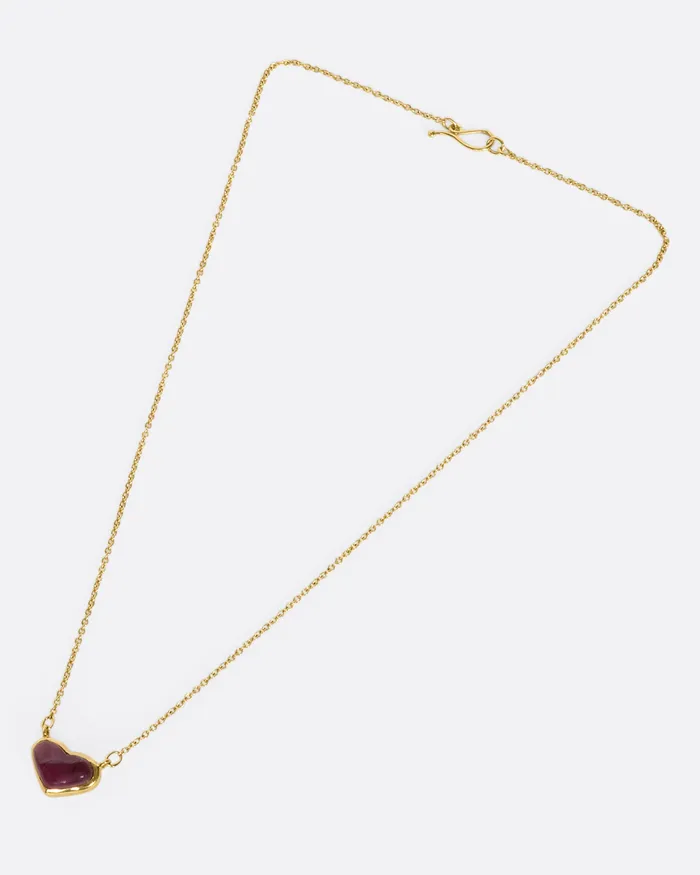 Rubellite Heart Necklace KIMBERLIN BROWN Necklaces