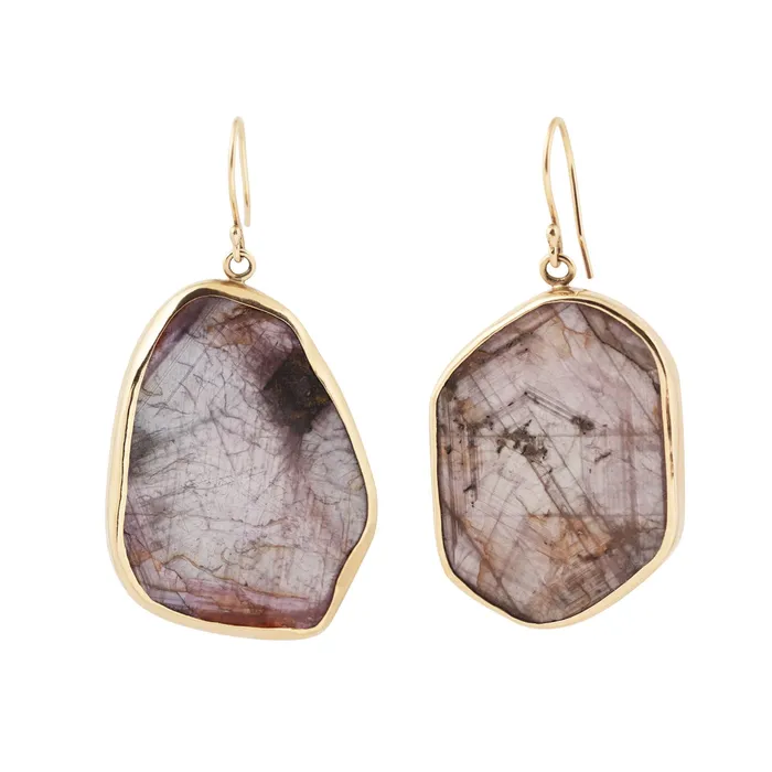 Ruby Slice Earrings Lauren Wolf Jewelry Earrings