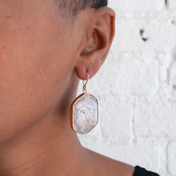 Ruby Slice Earrings Lauren Wolf Jewelry Earrings