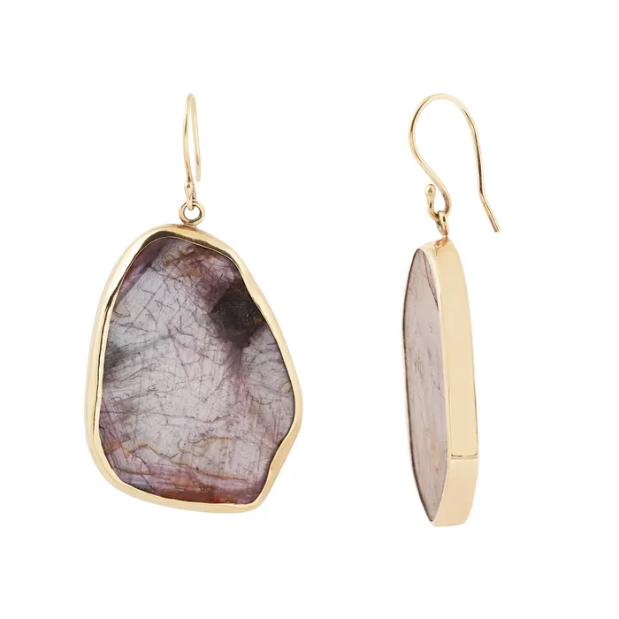 Ruby Slice Earrings Lauren Wolf Jewelry Earrings