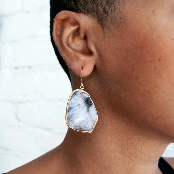 Ruby Slice Earrings Lauren Wolf Jewelry Earrings