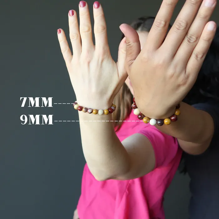 Satin Crystals Bracelets Mookaite Jasper Bracelet Colorful Crystal Carnival