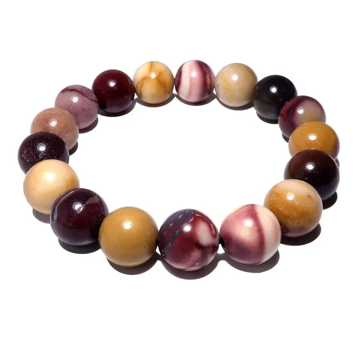 Satin Crystals Bracelets Mookaite Jasper Bracelet Colorful Crystal Carnival