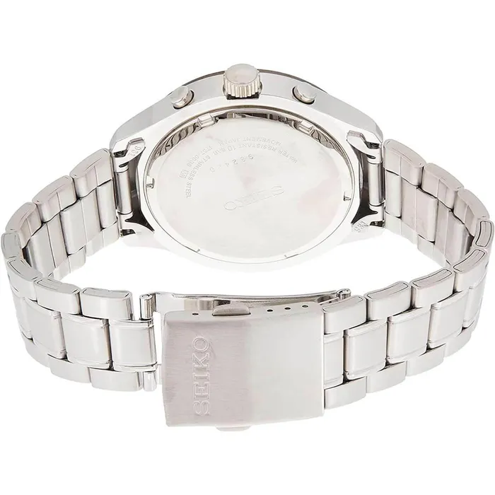 SEIKO Bracelets Seiko Mens Chronograph Watch Neo Sports Black and Silver Dial Bracelet SKS545P1 SEIKO Bracelets Seiko Mens Chronograph Watch Neo Sports Black and Silver Dial Bracelet SKS545P1