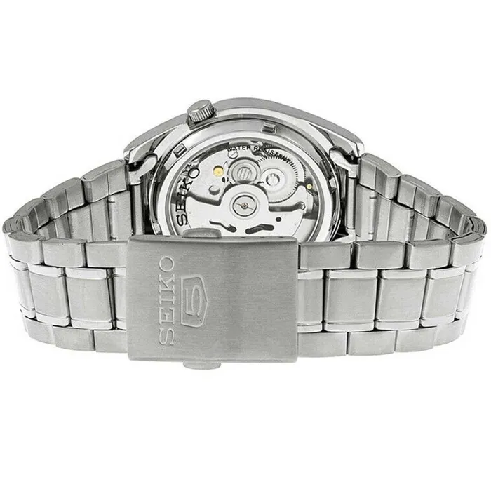 Seiko Mens Automatic Watch Series 5 Black Dial Silver Steel Bracelet SNKL55K1 SEIKO Bracelets Seiko Mens Automatic Watch Series 5 Black Dial Silver Steel Bracelet SNKL55K1 SEIKO Bracelets