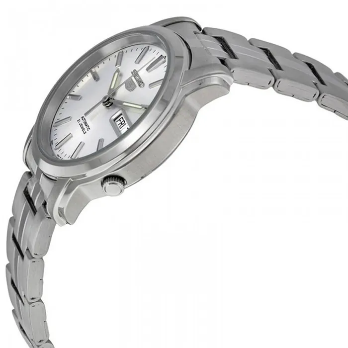 SEIKO Seiko Mens Automatic Watch Seiko 5 Silver Tone Stainless Steel Bracelet SNKK65K1 Bracelets SEIKO Seiko Mens Automatic Watch Seiko 5 Silver Tone Stainless Steel Bracelet SNKK65K1 Bracelets