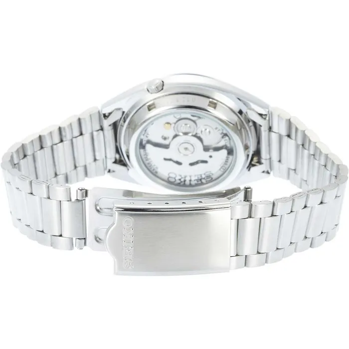 SEIKO Seiko Mens Watch Series 5 Automatic White Dial Silver Steel Bracelet SNXG47K1 Bracelets SEIKO Seiko Mens Watch Series 5 Automatic White Dial Silver Steel Bracelet SNXG47K1 Bracelets