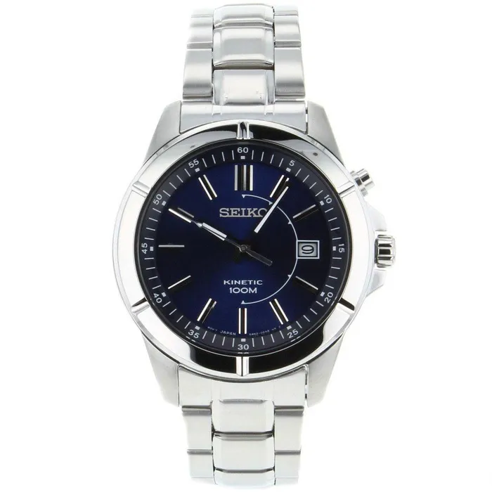 Seiko SKA539P1 Mens Blue Dial Stainless Steel Bracelet Kinetic Watch Seiko Bracelets Seiko SKA539P1 Mens Blue Dial Stainless Steel Bracelet Kinetic Watch Seiko Bracelets