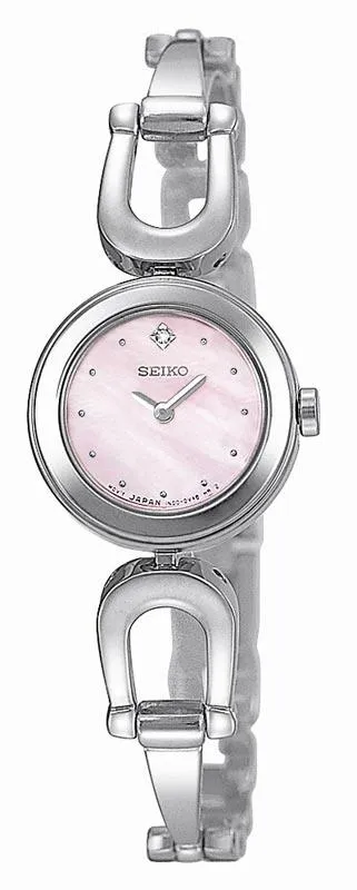 Seiko Watches Seiko SUJE67 Womens Pink Dial Diamond Watch