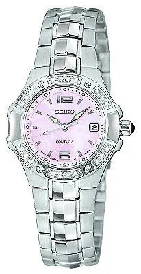 Seiko Watches Seiko Womens Diamond Coutura Watch SXD691