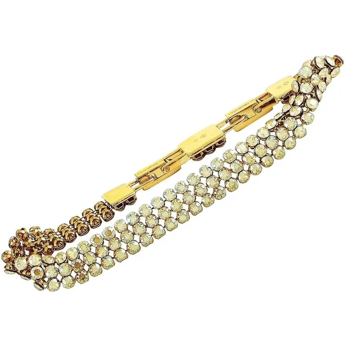 Swarovski Womens Bracelet Fit Crystal Yellow Gold Steel Mesh Bracelet 5381138 Swarovski Bracelets Swarovski Womens Bracelet Fit Crystal Yellow Gold Steel Mesh Bracelet 5381138 Swarovski Bracelets