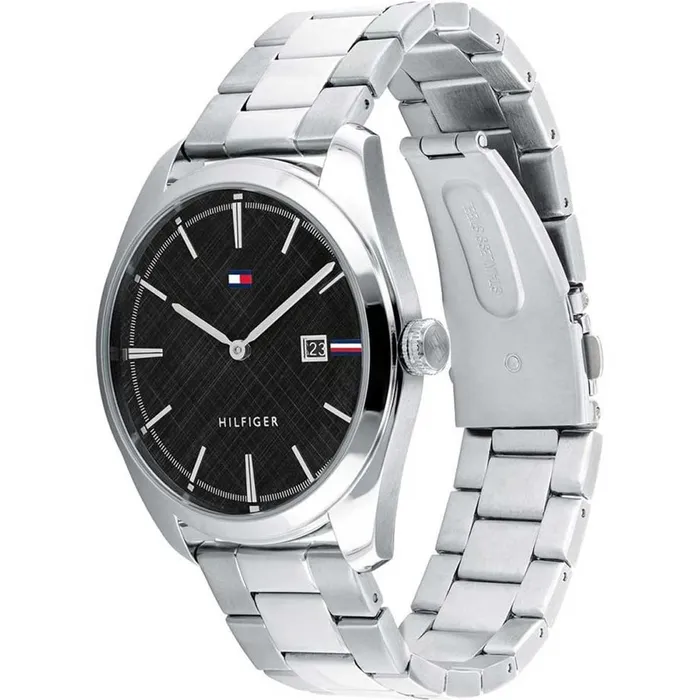 Tommy Hilfiger Mens Quartz Watch Theo Black Dial Silver Steel Bracelet 1710440 Tommy Hilfiger Bracelets Tommy Hilfiger Mens Quartz Watch Theo Black Dial Silver Steel Bracelet 1710440 Tommy Hilfiger Bracelets