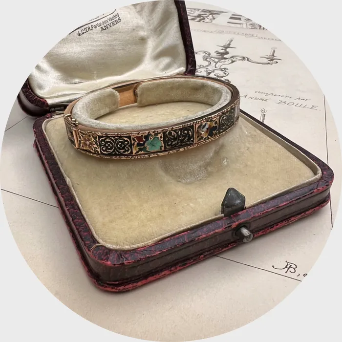 Victorian Hidden Panel Enamel Bracelet 21stfinds Bracelets