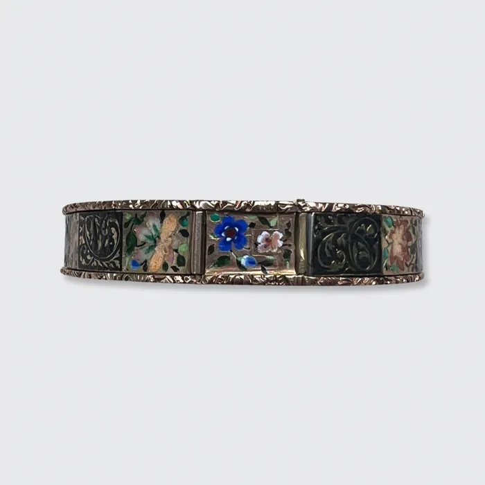 Victorian Hidden Panel Enamel Bracelet 21stfinds Bracelets