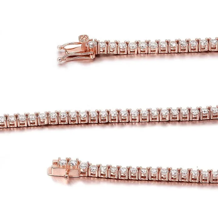 VVS Jewelry 10k Solid Gold VVS1 Moissanite Diamond 3mm Tennis Bracelet VVS Jewelry Bracelets