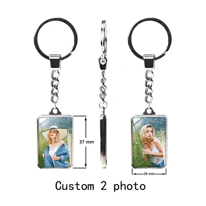 VVS Jewelry Custom Photo Keychain HeartShaped Necklaces