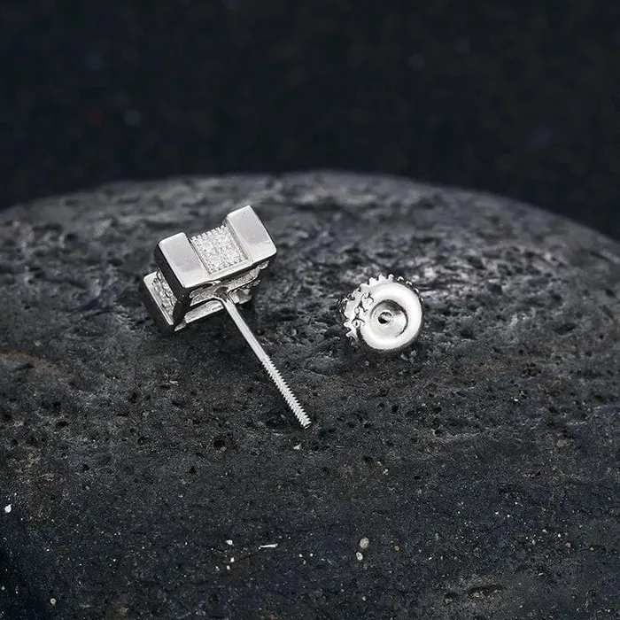 VVS Jewelry Earrings VVS Moissanite Square Diamond Stud Earring