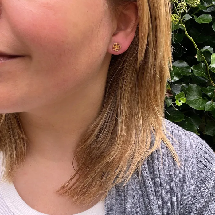 Yellow Gold Knot Single Earring Stickpin Conversion 21stfinds Earrings