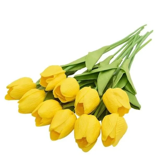 YGS Design Collection Silk Tulip Bouquet of Flowers for Decorations Divine Inspiration Styles Necklaces