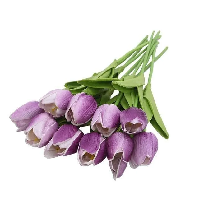 YGS Design Collection Silk Tulip Bouquet of Flowers for Decorations Divine Inspiration Styles Necklaces