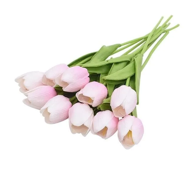 YGS Design Collection Silk Tulip Bouquet of Flowers for Decorations Divine Inspiration Styles Necklaces