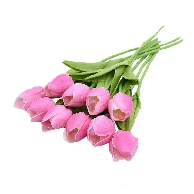 YGS Design Collection Silk Tulip Bouquet of Flowers for Decorations Divine Inspiration Styles Necklaces