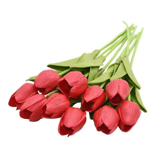 YGS Design Collection Silk Tulip Bouquet of Flowers for Decorations Divine Inspiration Styles Necklaces