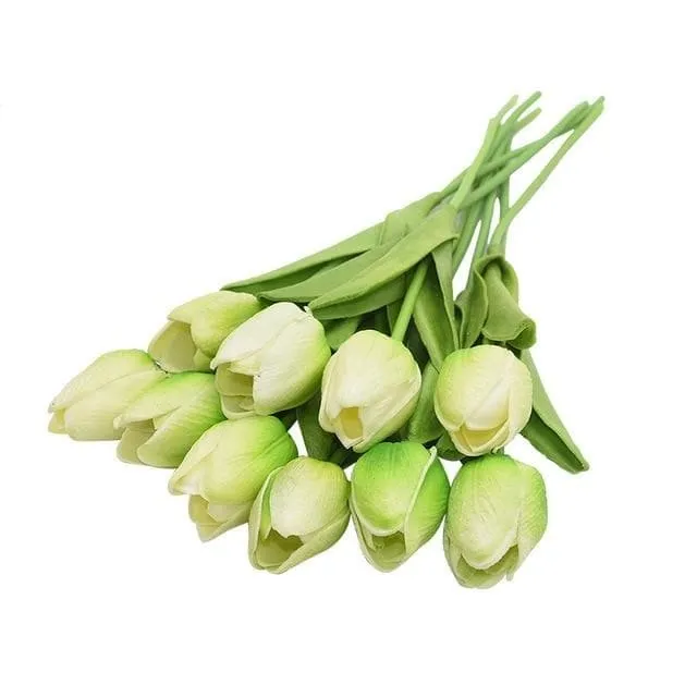 YGS Design Collection Silk Tulip Bouquet of Flowers for Decorations Divine Inspiration Styles Necklaces