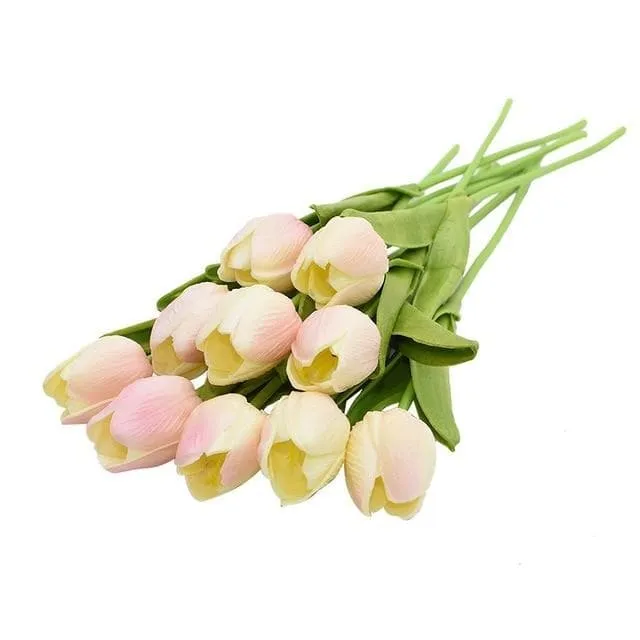YGS Design Collection Silk Tulip Bouquet of Flowers for Decorations Divine Inspiration Styles Necklaces