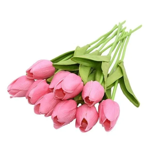 YGS Design Collection Silk Tulip Bouquet of Flowers for Decorations Divine Inspiration Styles Necklaces