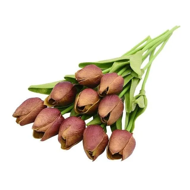 YGS Design Collection Silk Tulip Bouquet of Flowers for Decorations Divine Inspiration Styles Necklaces