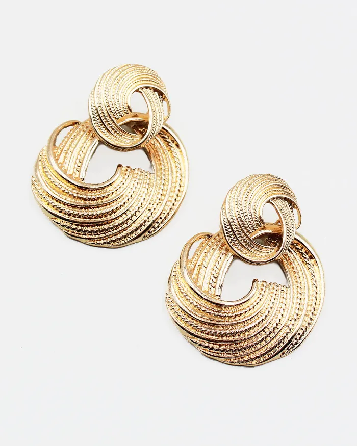 06222023 Earrings Textured Metal Dangle Earrings 06222023 Earrings Textured Metal Dangle Earrings