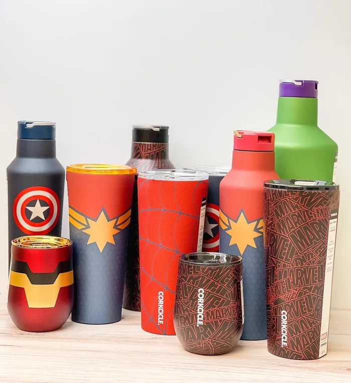 24 oz Stainless Steel Marvel Captain Marvel Tumbler by Corkcicle Corkcicle Bracelets