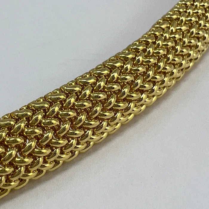 Asch Grossbardt 14K Gold Necklace with Front Element with Inlays Asch Grossbardt Necklaces
